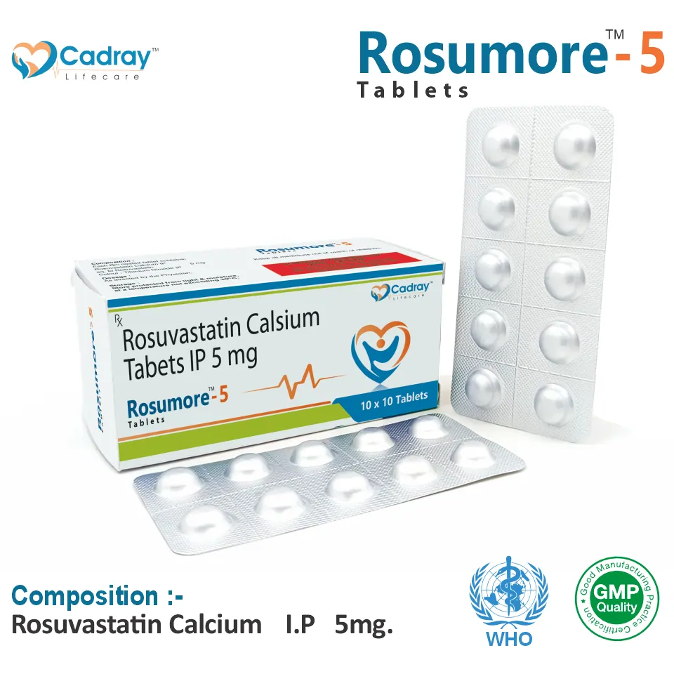 Rosuvastatin 20mg + Ezetimibe 10mg Tablet | Lipid-Lowering Segment | Best Price for PCD Pharma Franchise